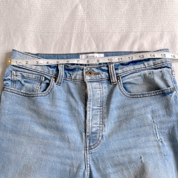 pistola Distressed Nico High Rise Mom Light Wash Jeans Size 29 - Picture 6 of 11
